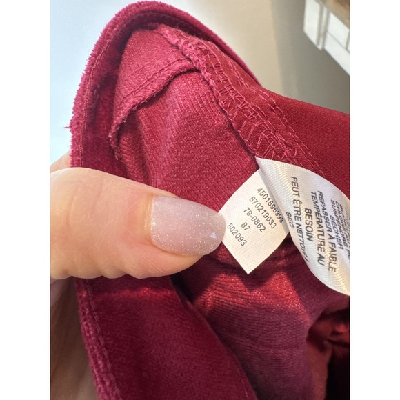 White House Black Market Pants Womens 4 Red Corduroy Skinny Jegging Stretch - Picture 10 of 10